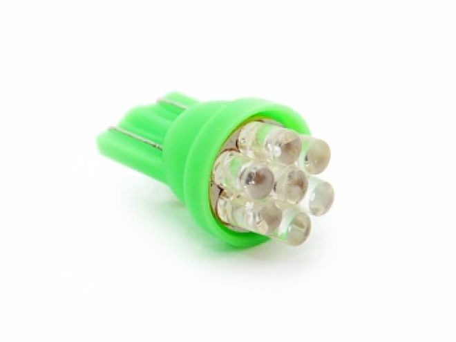 Светодиод Т10  7 Led  (зел.)