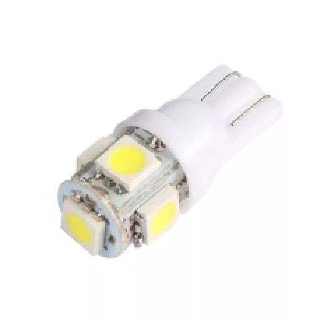 Светодиод (24v) Т10  5 SMD 5050 (бел.)