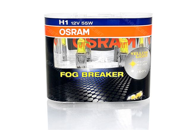 OSRAM H1 12v55w P14,5s Fog Breaker 2600k (2шт.) BOX