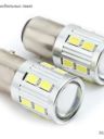 Светодиод 1157 (2 конт)  12 SMD (5630) +1CRL линза