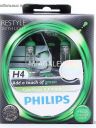 PHILIPS H4 12v60/55w P43t Color Vision Green +60% (2шт.) BOX