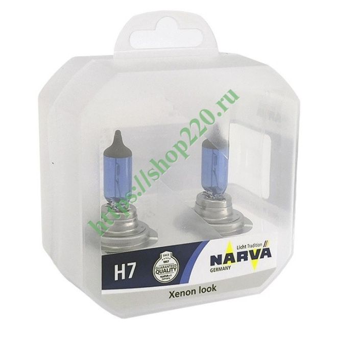 NARVA  H7 12v55w PX26d RANGE POWER WHITE 4500k (2шт.)