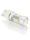 Светодиод T20 (1 конт) 21 SMD (2835) + линза 9-32V CANBUS (BI+/-) (бел.)