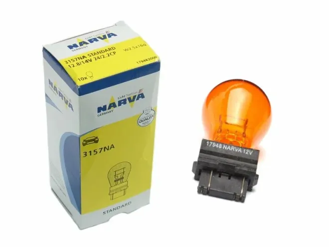 NARVA 12v27/7w W2.5x16d (3157NA) Orange