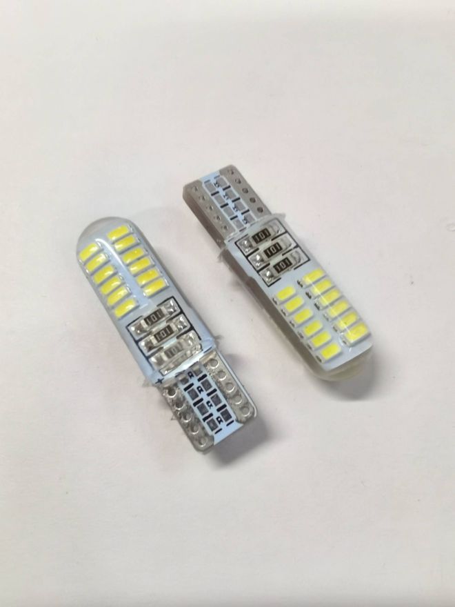BOCXOD Светодиод (12V) T10 24 SMD (3014) Силикон (шт)