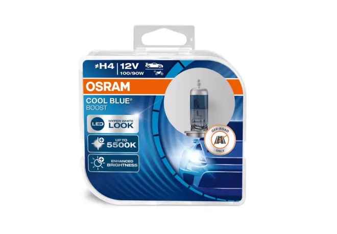 OSRAM H4 12v-100/90w P43t Cool Blue BOOST 5500К (2шт.) BOX