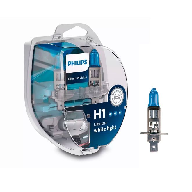 PHILIPS H1 12v55w P14.5s Diamond Vision 5000k (2шт.) BOX
