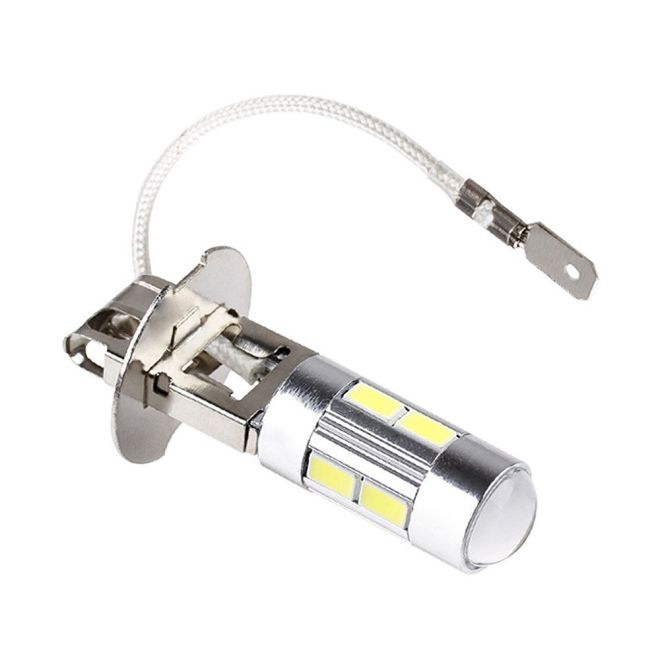H3 10 SMD (5730) +линза 12v светодиод