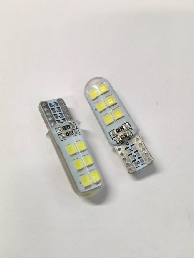 BOCXOD Светодиод (12V) T10 12 SMD (2835) Силикон (шт)