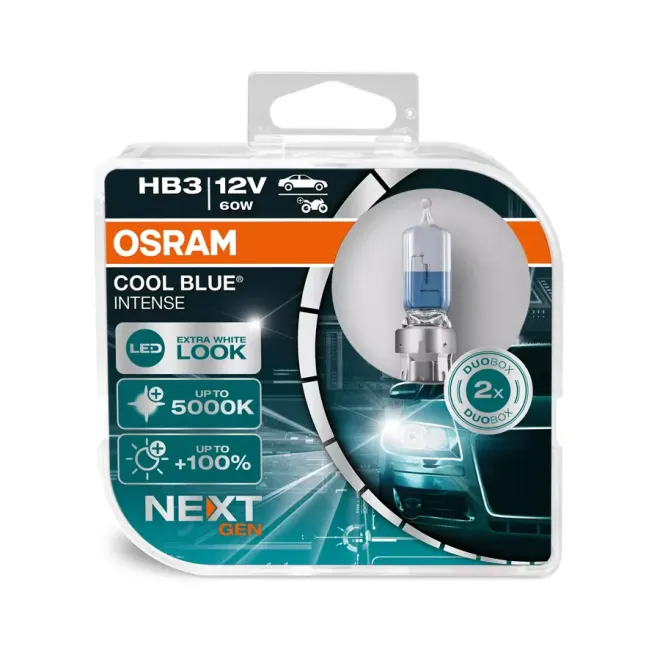 OSRAM НВ3 12v60w P20d Cool Blue Intense NEXT 5000k (2шт.) BOX