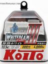 KOITO H3C 12v55w PK22s (100w) Whitebeam 4000k (2шт.) BOX