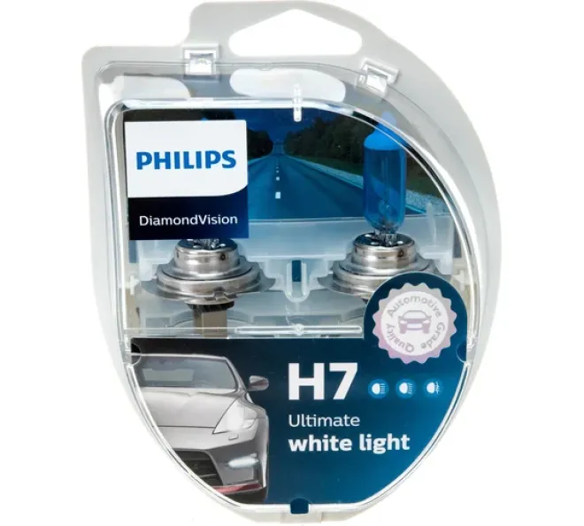 PHILIPS H7 12v55w PX26d Diamond Vision 5000k (2шт.) BOX