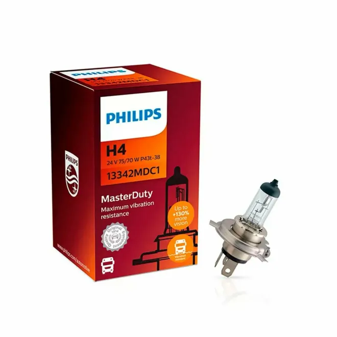 PHILIPS H4 24v75/70w P43t Master Duty