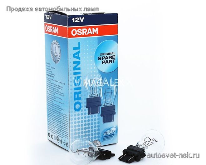 OSRAM 12v27/7w W2,5x16q пластик.цоколь