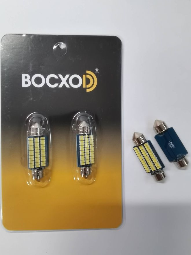 BOCXOD Светодиод AC 39mm 36 SMD (3014) Canbus (Bi +/-) 12v ( бл. 2шт.)