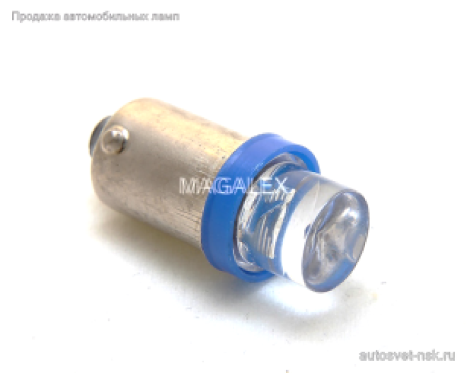 Светодиод Т8,5  1 Led конус (син.)