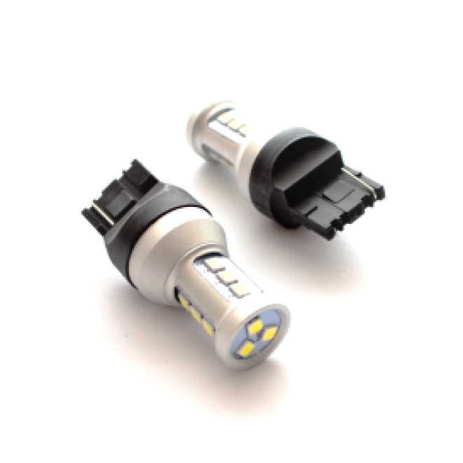 Светодиод T20 (1 конт)  12 SMD (3030) 12v (бел.) NEW