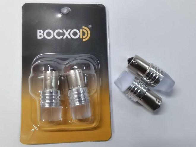 BOCXOD Светодиод (12V) 1156 (1 конт.) 9 SMD (2835) 3D Матовая (бл. 2шт)