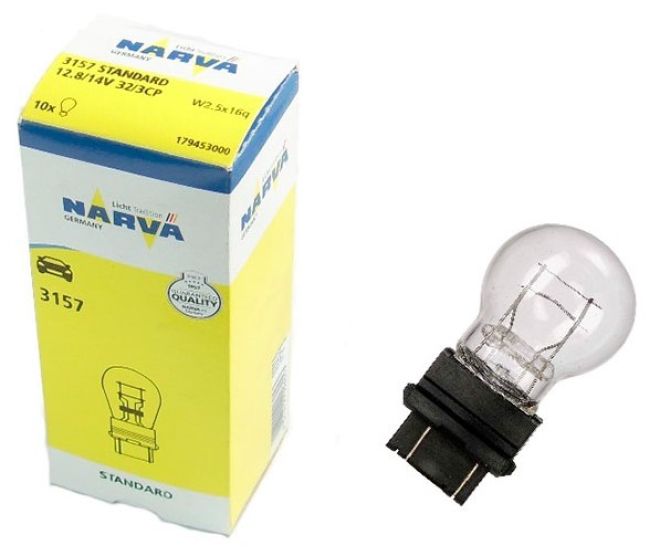 NARVA 12v27/7w W2,5x16q пластик.цоколь