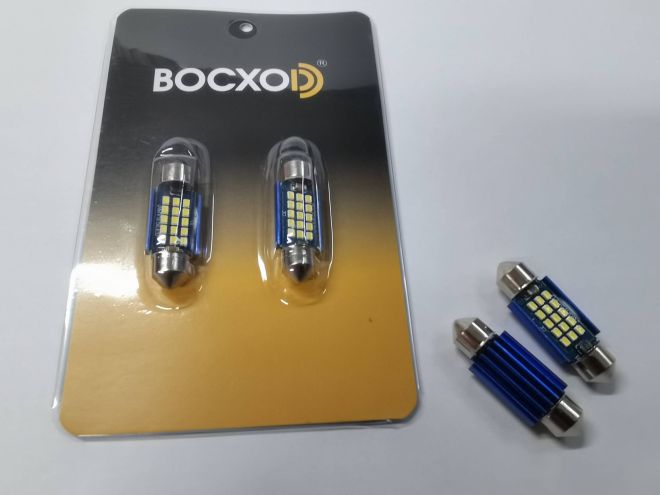 BOCXOD Светодиод AC 39mm 15 SMD (2016) Canbus 9-24v (бл. 2шт.)