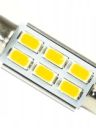 Светодиод AC  6 SMD (5630) (салон 39мм) Canbus (обманка)