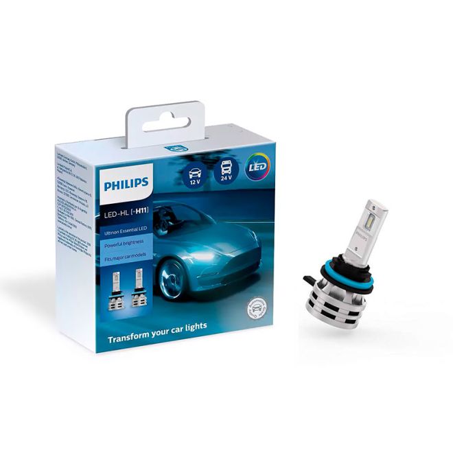 PHILIPS Н8/H11/Н16 12-24V Ultinon Essential LED  6500K (2шт)