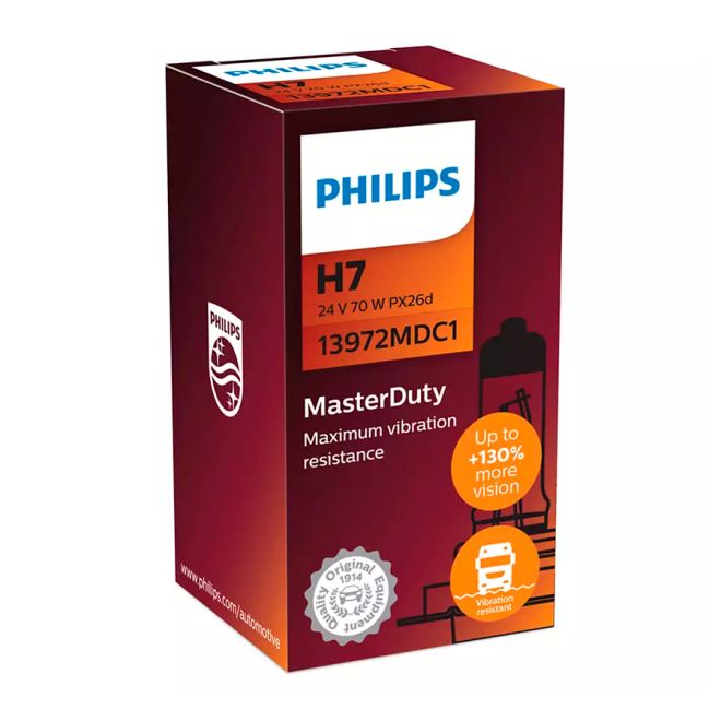 PHILIPS H7 24v70w PX26d Master Duty