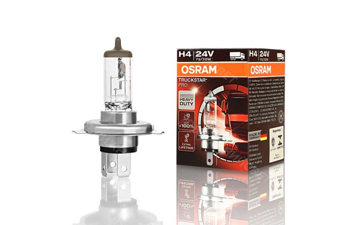 OSRAM H4 24v75/70w P43t Truckstar Pro+100%
