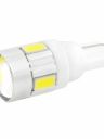 Светодиод Т10 6 SMD (5630) + линза 12v (бел.)