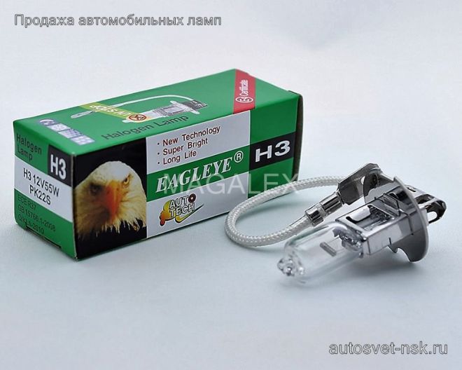 EAGLEYE Н3 12v-100w PK22s