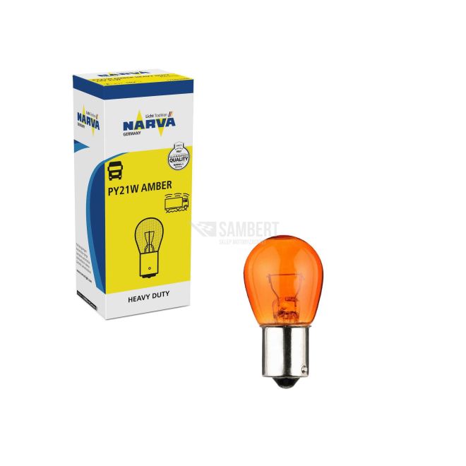NARVA 12v21w BAU15s Amber