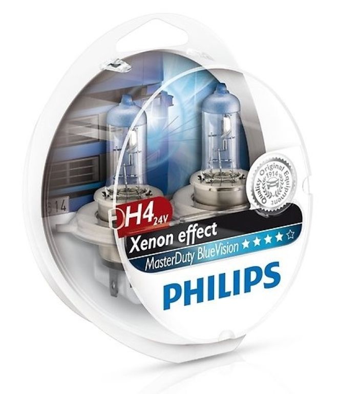PHILIPS H4 24v75/70w P43t Master Duty Blue Vision (2шт.) BOX