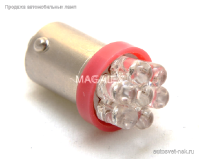 Светодиод Т8,5  7 Led  (крас.)