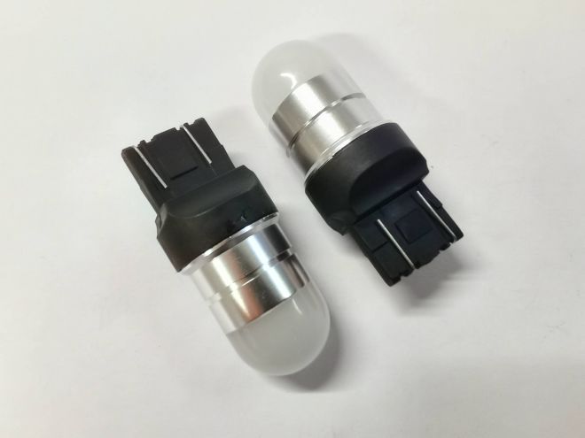 BOCXOD Светодиод (9-32V) T20 (2 конт.) 4 SMD (2835) LENS Матовые (шт)