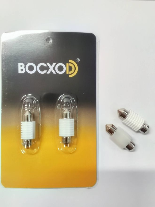 BOCXOD Светодиод (12-24V) AC 39мм 3 SMD (3030) Ceramics (бл. 2шт.)