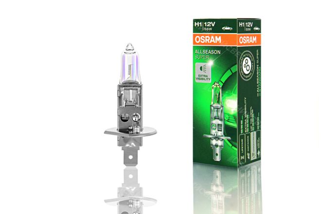 OSRAM H1 12v55w P14,5s Allseason Super +30%