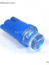 Светодиод Т10  1 Led конус (син.)