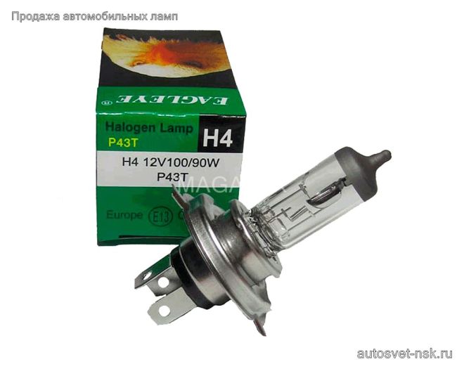 EAGLEYE H4 12v-100/90w P43t