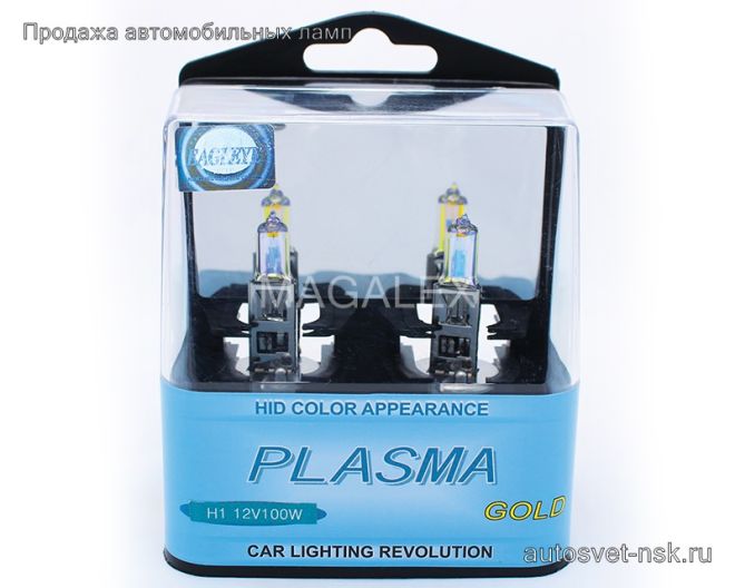 EAGLEYE Н1 12v-100w P14.5s Plasma Gold (2шт.)
