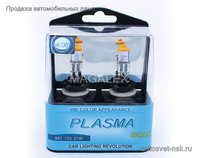 EAGLEYE H27 12v-27w PGJ13 Plasma Gold (2шт.) (881)