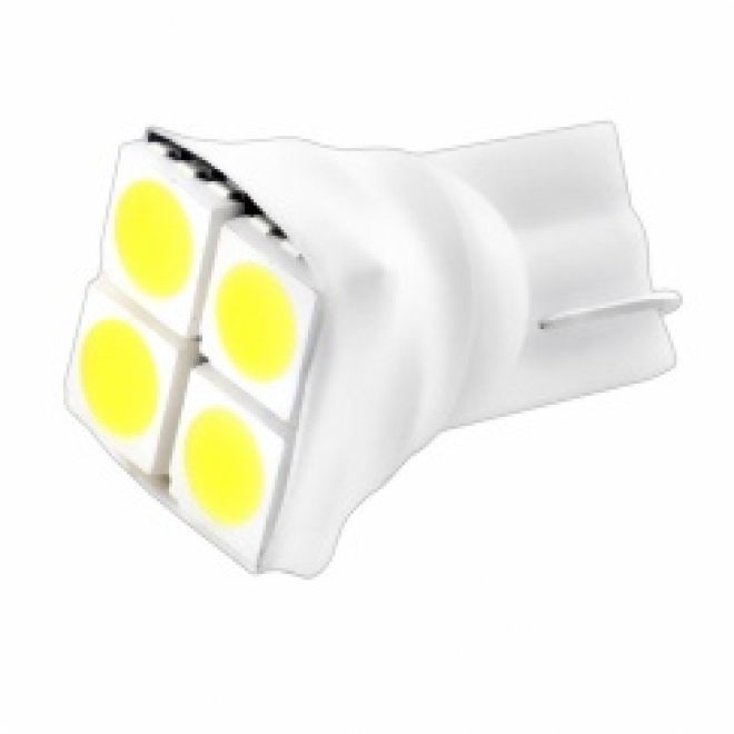 Светодиод Т10  4 SMD (5050) (бел.)