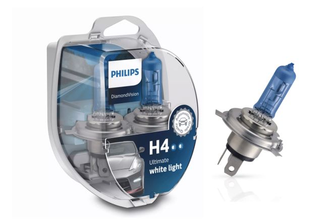 PHILIPS H4 12v60/55w P43t Diamond Vision 5000k (2шт.) BOX