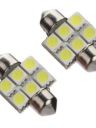 Светодиод AC  6 SMD (5050)  (салон 31мм)