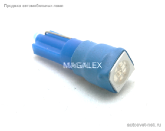 Светодиод (24v) Т5  1 SMD 5050 (син.)