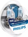 PHILIPS H4 12v60/55w P43t White Vision ultra 4200k (2шт.) + W5W (2шт.) BOX