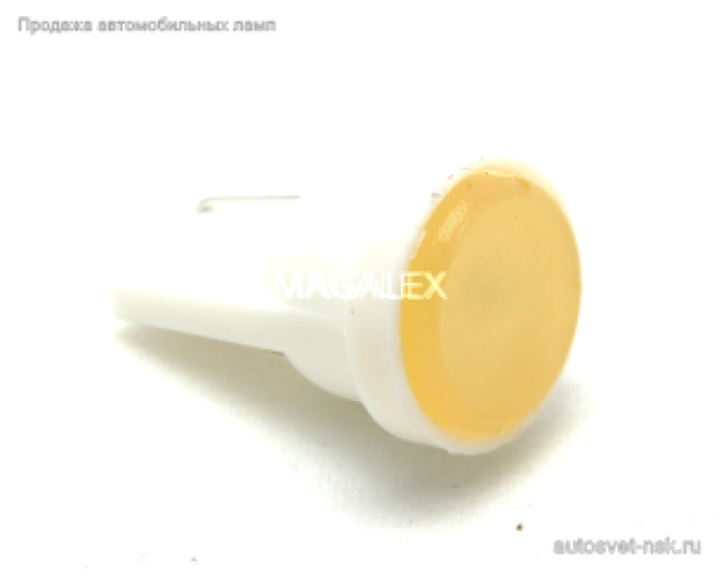 Светодиод T10  2 SMD (2835) PUL MT CER матовая керамика (оранж.)