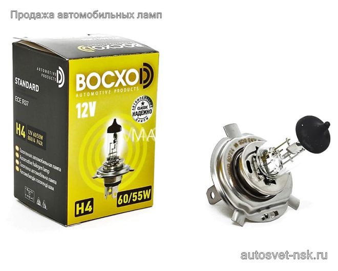 BOCXOD H4 12v-60/55w P43t