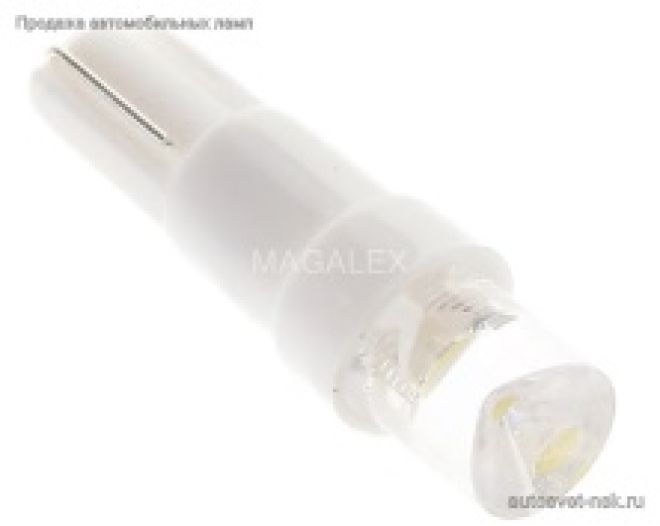 Светодиод Т5  1 Led конус (бел.)